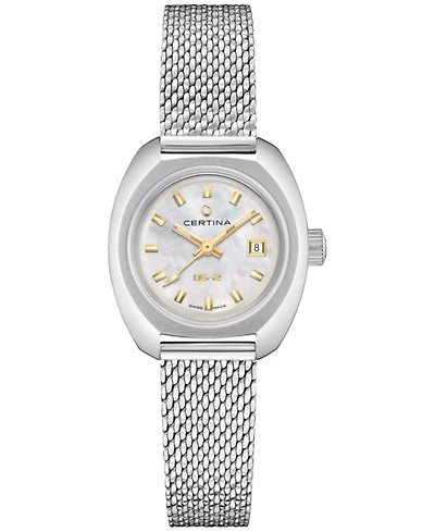 Certina Women's Swiss Automatic Ds-2 Lady Stainless Steel Mesh Bracelet Watch 28mm