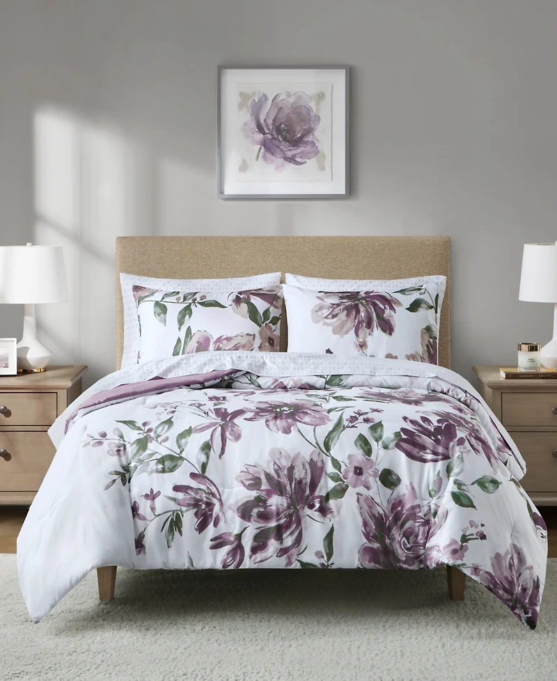 Madison Park Essentials Alice Floral 7-Pc. Comforter Set, California King