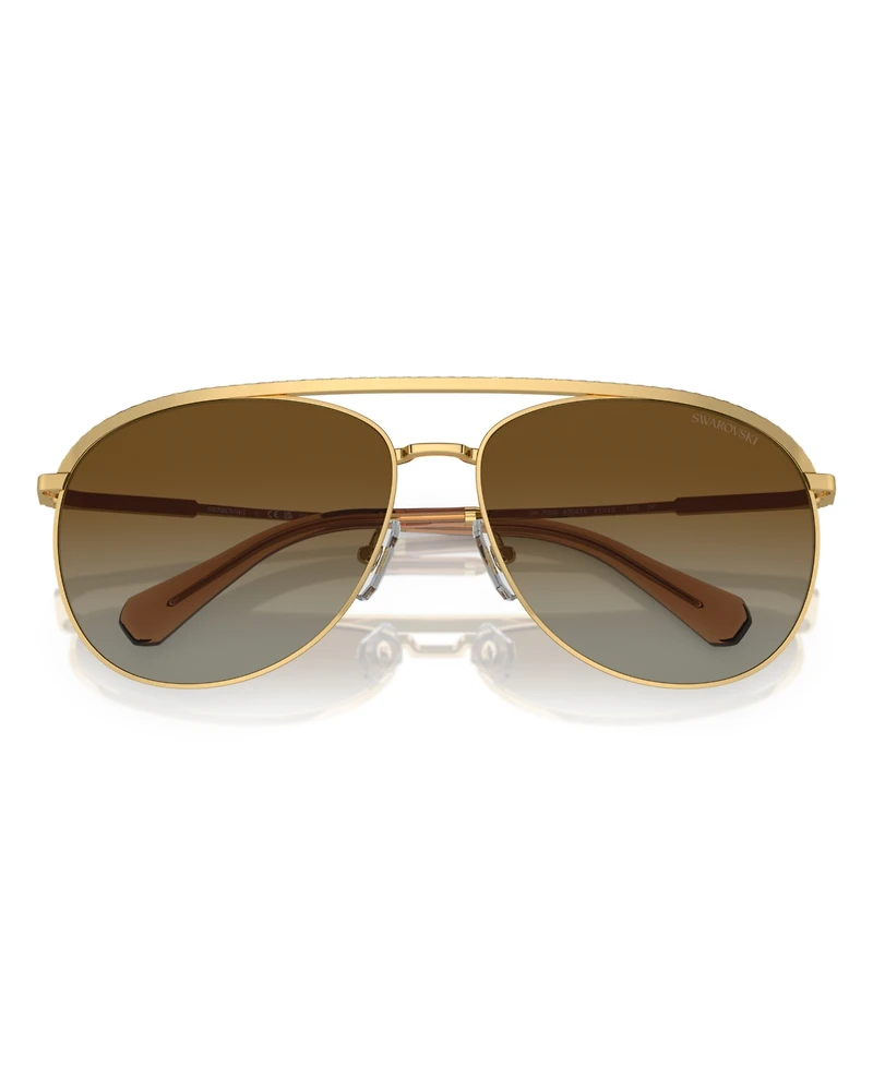 Swarovski Women's Polarized Sunglasses, Gradient SK7005