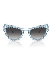 Swarovski Women's Gradient Sunglasses with Crystals clip-on, SK7011