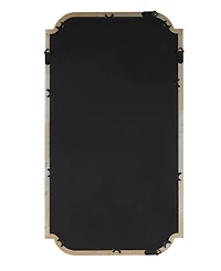 Madison Park Adelaide Gold-Tone Scalloped Wood Wall Mirror