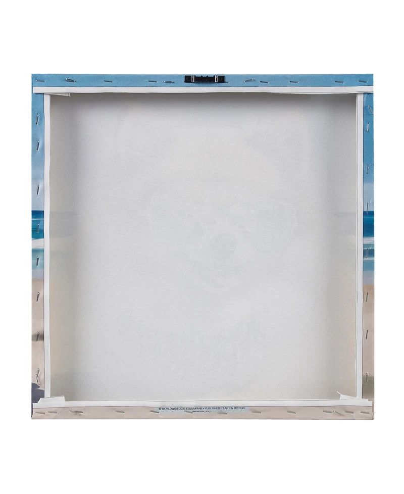 Madison Park Beach Dogs Pomeranian Canvas Wall Art
