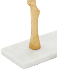 Rosemary Lane Real Marble Tree Jewelry Stand with Rectangular Base