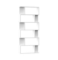 Book Cabinet/Room Divider White 31.5"x9.4"x75.6" Engineered Wood