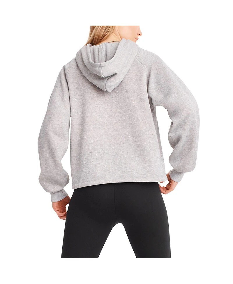 Women's Dkny Sport Heather Gray Dallas Cowboys Debbie Dolman Raglan Pullover Hoodie