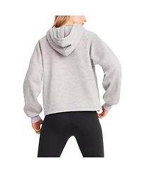 Women's Dkny Sport Heather Gray Dallas Cowboys Debbie Dolman Raglan Pullover Hoodie