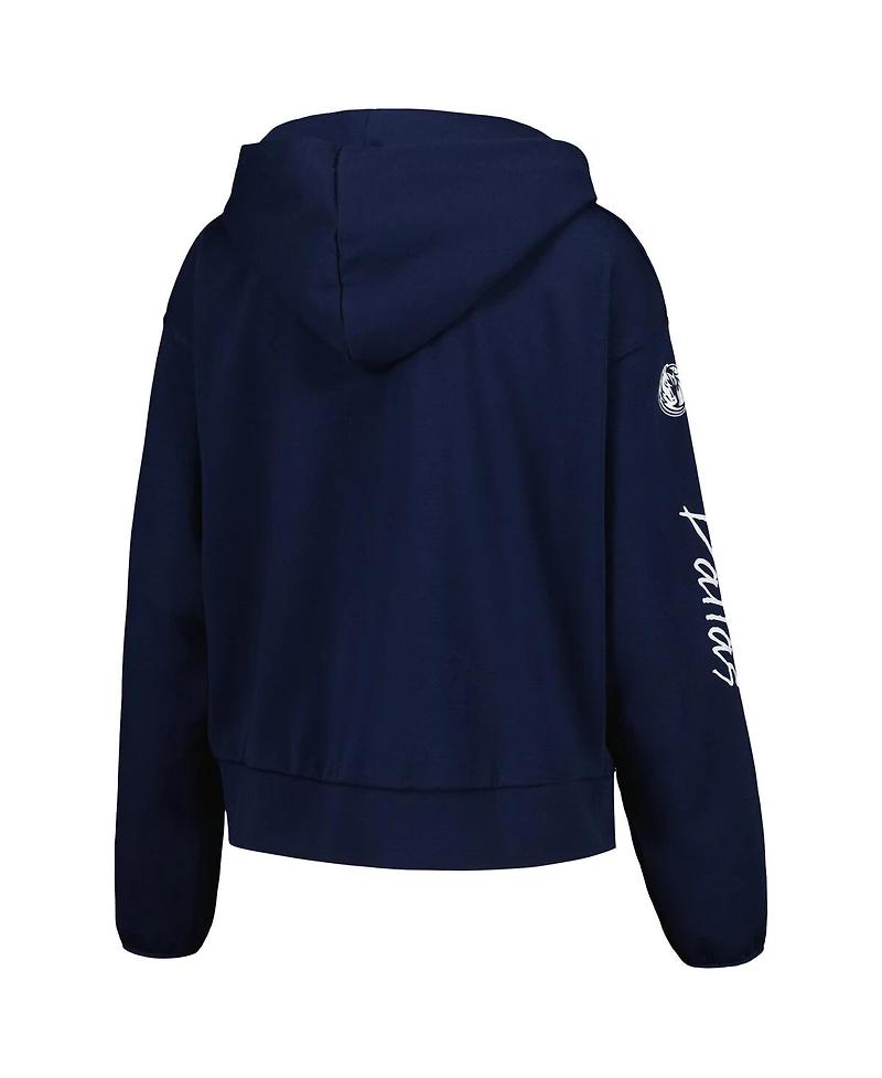 Women's Nike Navy Dallas Mavericks Courtside Standard Issue Performance Pullover Hoodie