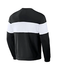 Men's Darius Rucker Collection by Fanatics Black Chicago White Sox Stripe Pullover Sweatshirt