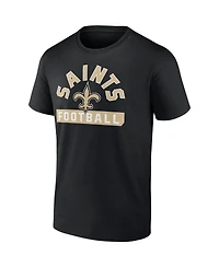 Men's Fanatics Black, White New Orleans Saints Two-Pack 2023 Schedule T-shirt Combo Set