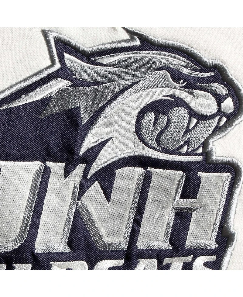 Men's Colosseum Cream New Hampshire Wildcats 2.0 Lace-Up Pullover Hoodie