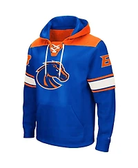 Men's Colosseum Royal Boise State Broncos 2.0 Lace-Up Pullover Hoodie
