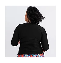 Calypsa Women's Plus Size Nora Swim Top