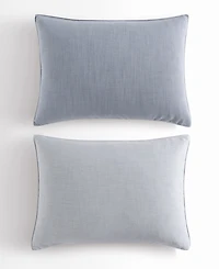 Calvin Klein Tencel Reversible Solid 3 Piece Duvet Cover Set, Queen