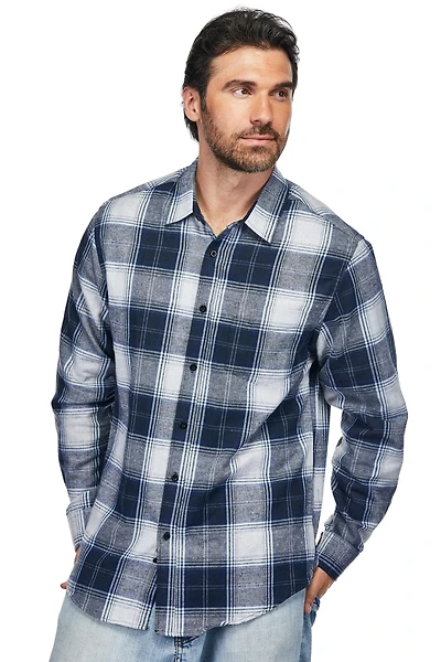 Braveman Men's Button Down Classic Fit Flannel Shirt