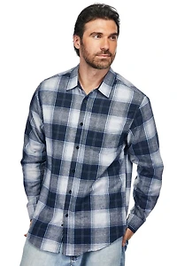 Braveman Men's Button Down Classic Fit Flannel Shirt