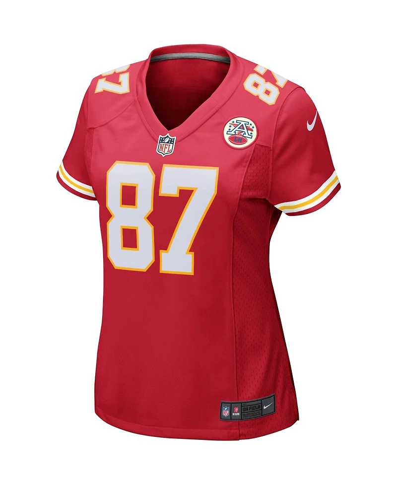 Women's Nike Travis Kelce Red Kansas City Chiefs Game Jersey