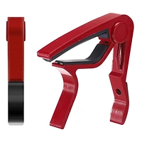 5Core Capo Acoustic Electric Guitar 6 String Kapo Clip For Banjo Mandolin Ukulele - Capo Red