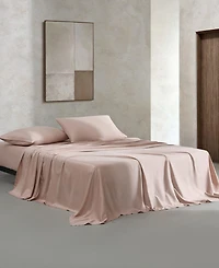 Calvin Klein Organic Earth 300 Thread Count 100% Cotton Sateen 4-Pc. Sheet Set, Queen
