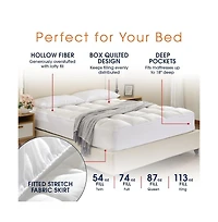 Cheer Collection Ultra Soft Mattress Topper | Silky Smooth and Plush Hypoallergenic Mattress Pad Queen