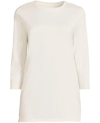 Lands' End Women's Tall 3/4 Sleeve Cotton Supima Tunic
