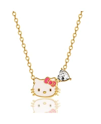 Sanrio Hello Kitty Heart Birthstone Charm Necklace - 16 + 2'' Chain