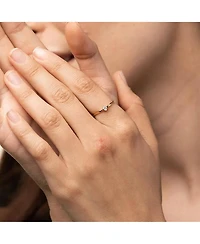 Thin Crystal Solitaire Ring, Lightweight Essential