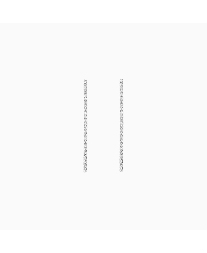 Sterling Silver Cherie Drop Tennis Earrings