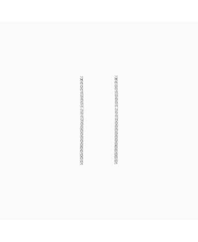 Sterling Silver Cherie Drop Tennis Earrings