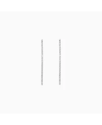 Sterling Silver Cherie Drop Tennis Earrings