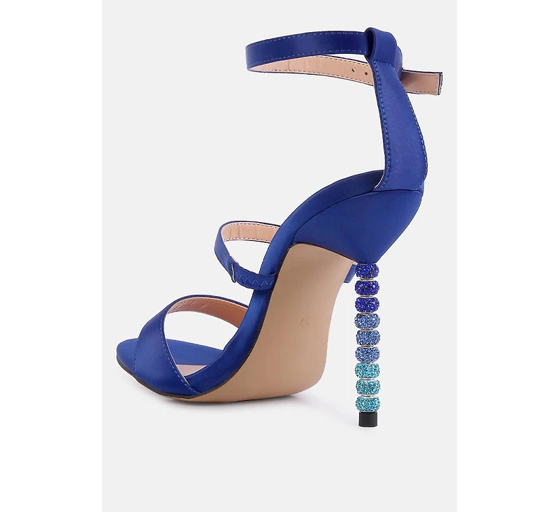 Womens Lawsuit Ankle Strap Fantasy Heel Sandals