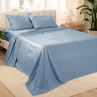 Bare Home Organic Cotton Sateen Sheet Set Queen