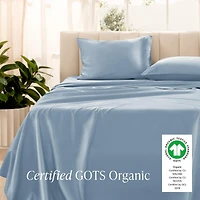 Bare Home Organic Cotton Sateen Sheet Set Queen