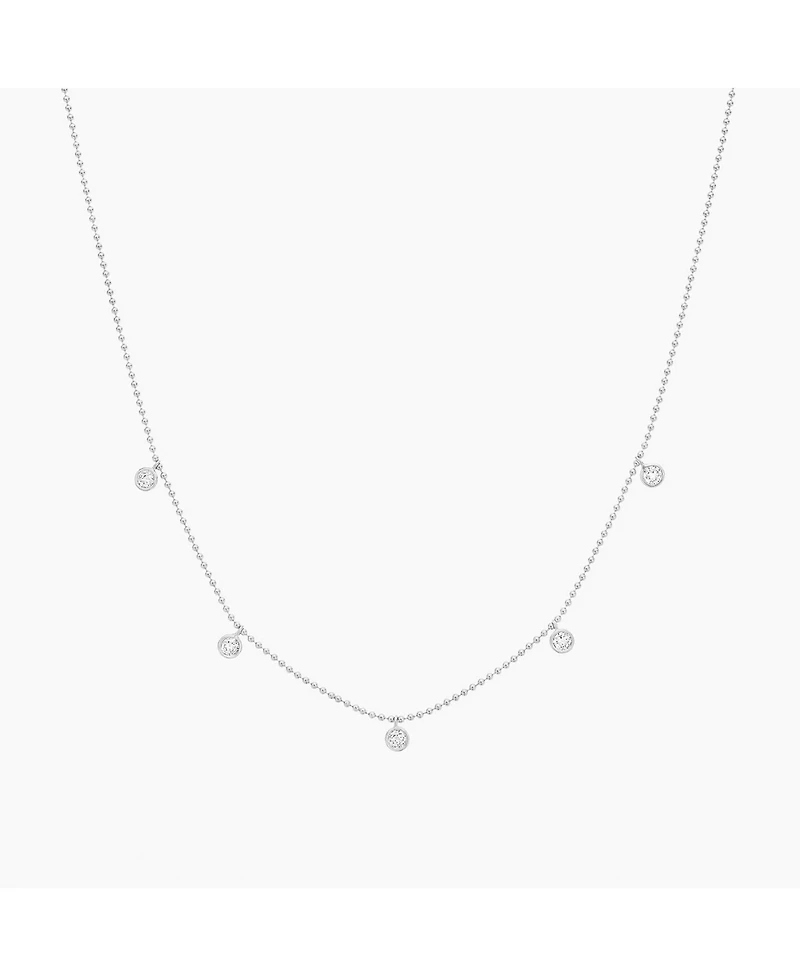 Sterling Silver 18k Gold Plated Callie Drop Pendant Necklace