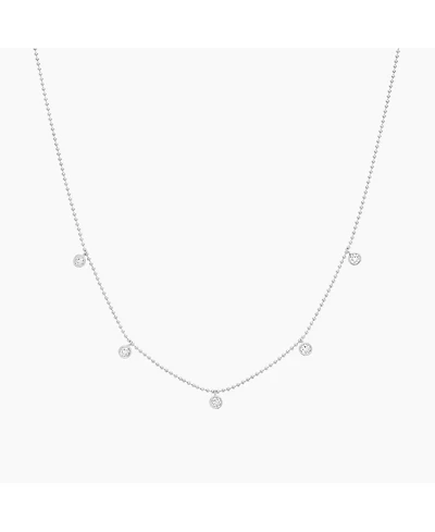 Sterling Silver 18k Gold Plated Callie Drop Pendant Necklace