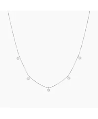 Sterling Silver 18k Gold Plated Callie Drop Pendant Necklace