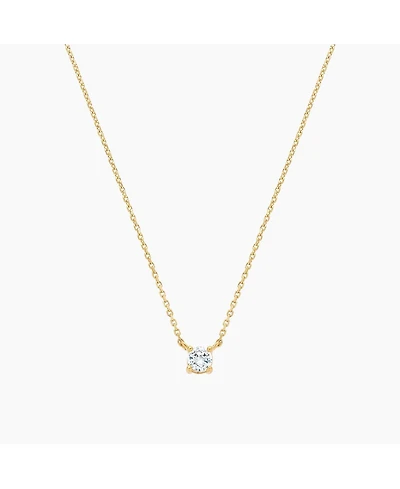Sterling Silver 18k Gold Plated Karina Crystal Pendant Necklace
