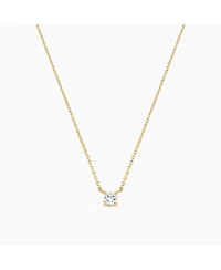 Sterling Silver 18k Gold Plated Karina Crystal Pendant Necklace