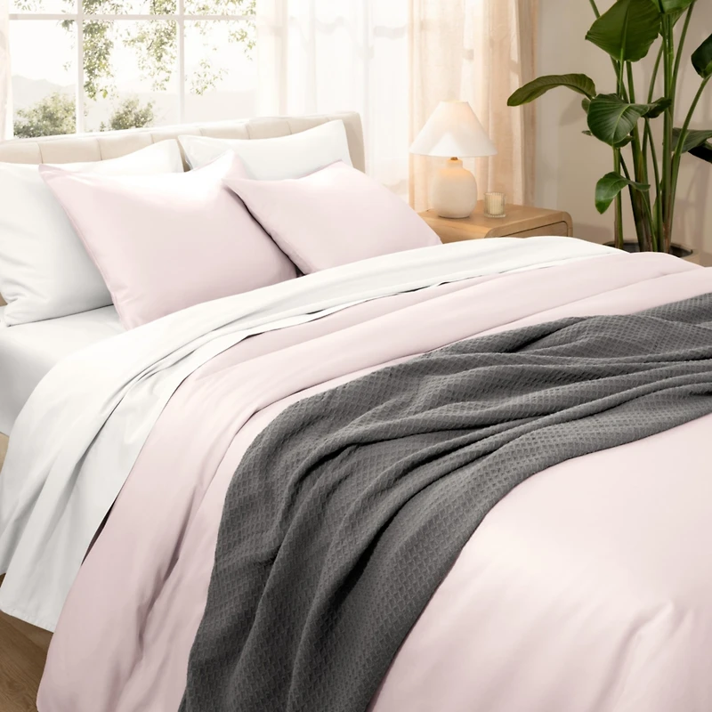 Bare Home Organic Cotton Sateen Duvet Cover Set Twin/Twin XLong