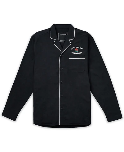 Reason Men's All We Trust Long Sleeve Woven Shirt