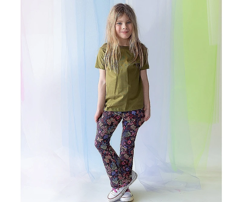 Mightly Girls Fair Trade Organic Cotton Flare Leggings Yoga Pant
