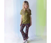Mightly Girls Fair Trade Organic Cotton Flare Leggings Yoga Pant