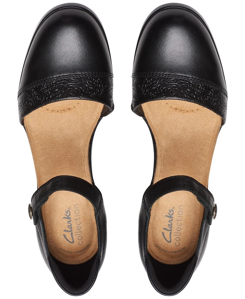 Clarks Women's Emily 2 Ketra Ankle-Strap Pumps