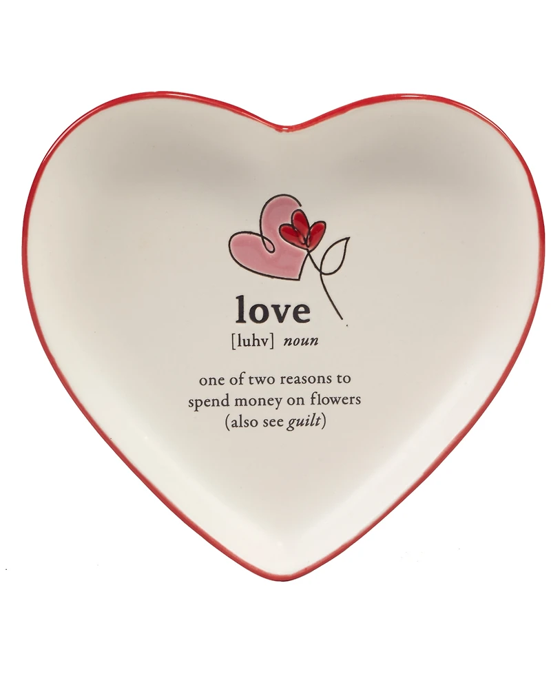 Certified International Valentine's Day Tidbit Plates, Set of 4