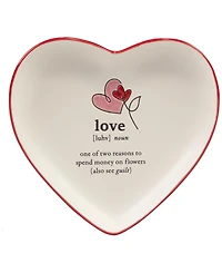 Certified International Valentine's Day Tidbit Plates, Set of 4
