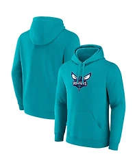 Men's Fanatics Teal Charlotte Hornets Primary Logo Pullover Hoodie