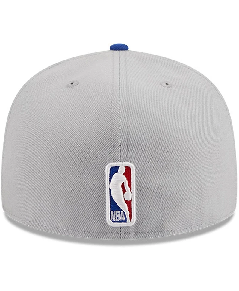 Men's New Era Gray, Royal Golden State Warriors Tip-Off Two-Tone 59FIFTY Fitted Hat
