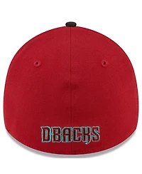 Men's New Era Red, Black Arizona Diamondbacks Team Classic 39THIRTY Flex Hat