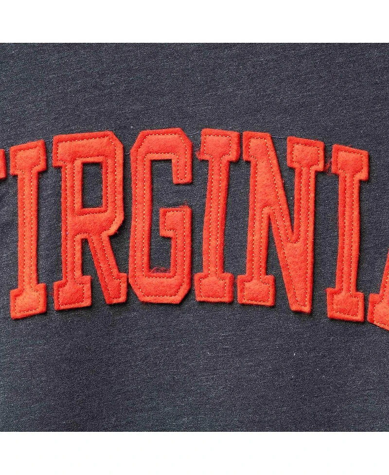 Women's Pressbox Navy Virginia Cavaliers Two-Hit Canyon Long Sleeve T-shirt