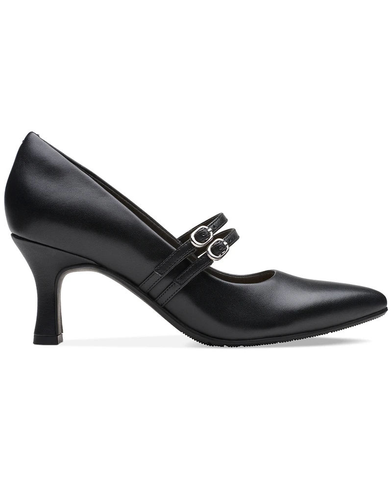 Clarks Women's Kataleyna Joy Double-Strap Pointed-Toe Pumps