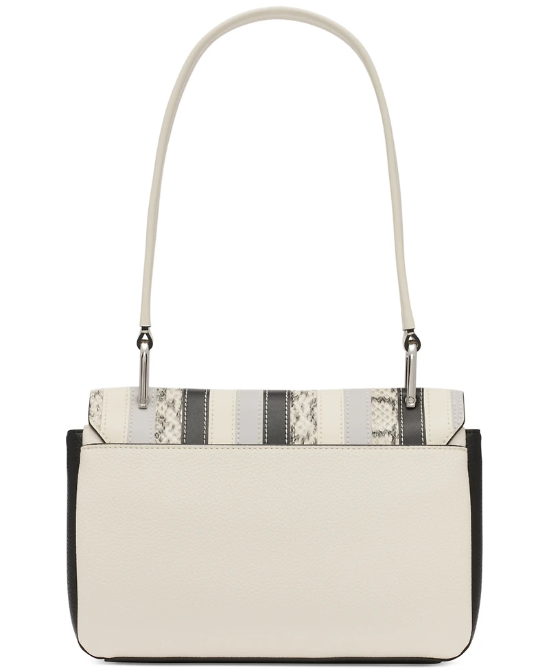 Calvin Klein Clove Mixed Material Push-Lock Shoulder Bag